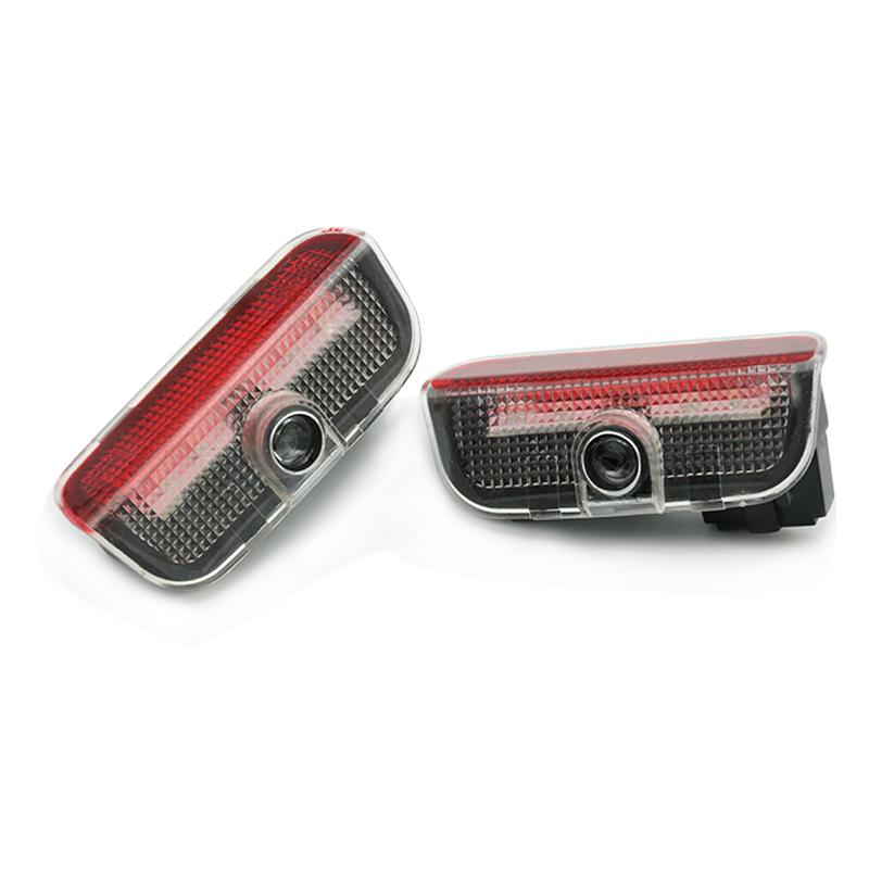 YJXH1 2PCS Car Door Projector Lamp Welcome LED Lights Decoration For Skoda Superb 2 MK2 Superb 3 2009-2020 2021 2022 2023 2024