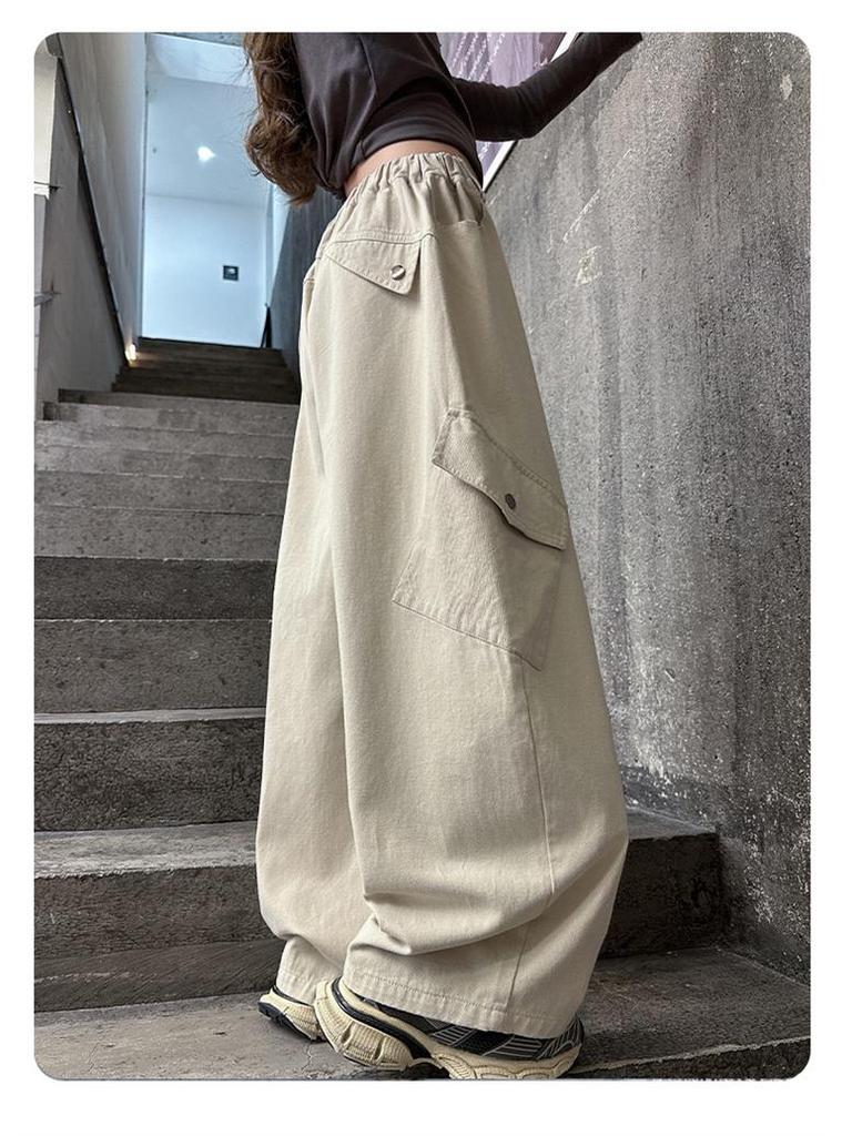 2025 Trendige Mädchen-Cargohose - Koreanischer Stil, lässige Hose für Frühling & Herbst