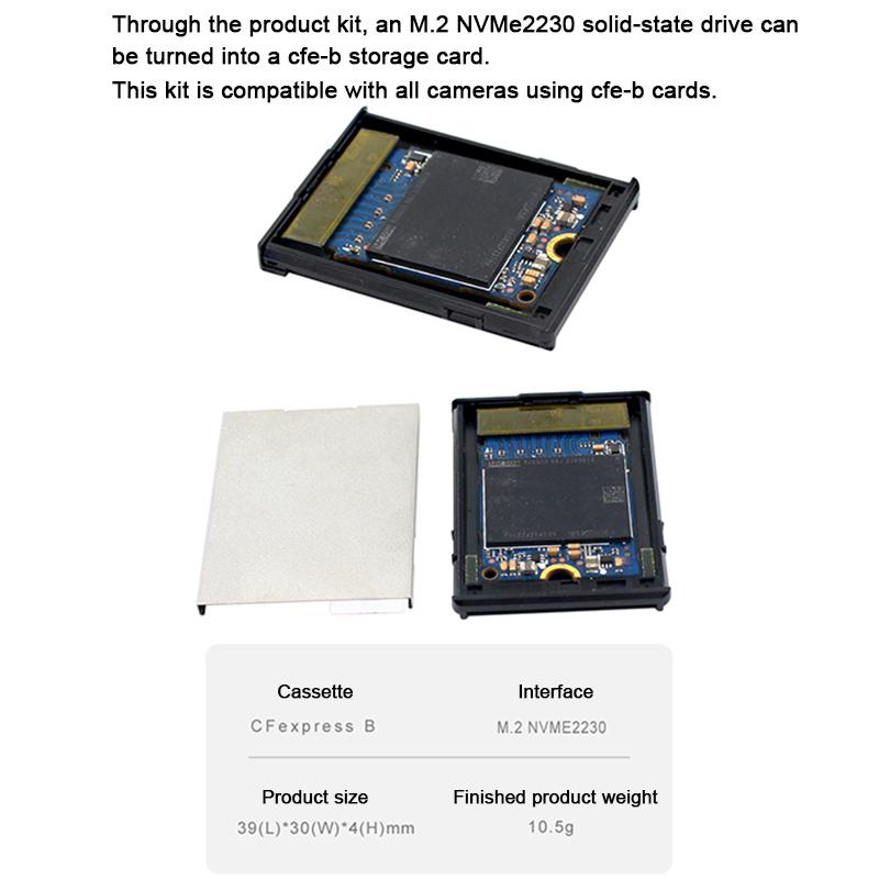 Ngff M2 Mkey Nvme 2230 Ssd To Cf Express Type-B Adapter Expansion Memory Card Converter For Camera Photography Studio