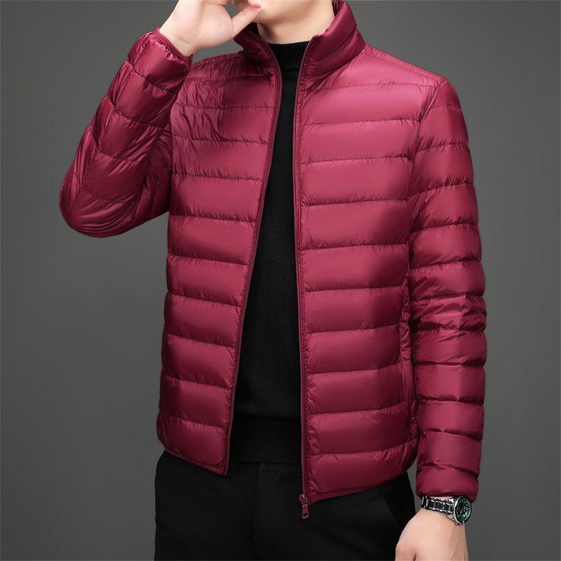 Lightweight Cotton Coat Men Stand Collar Winter Men's Cotton Coat Men's Casual Thin Style