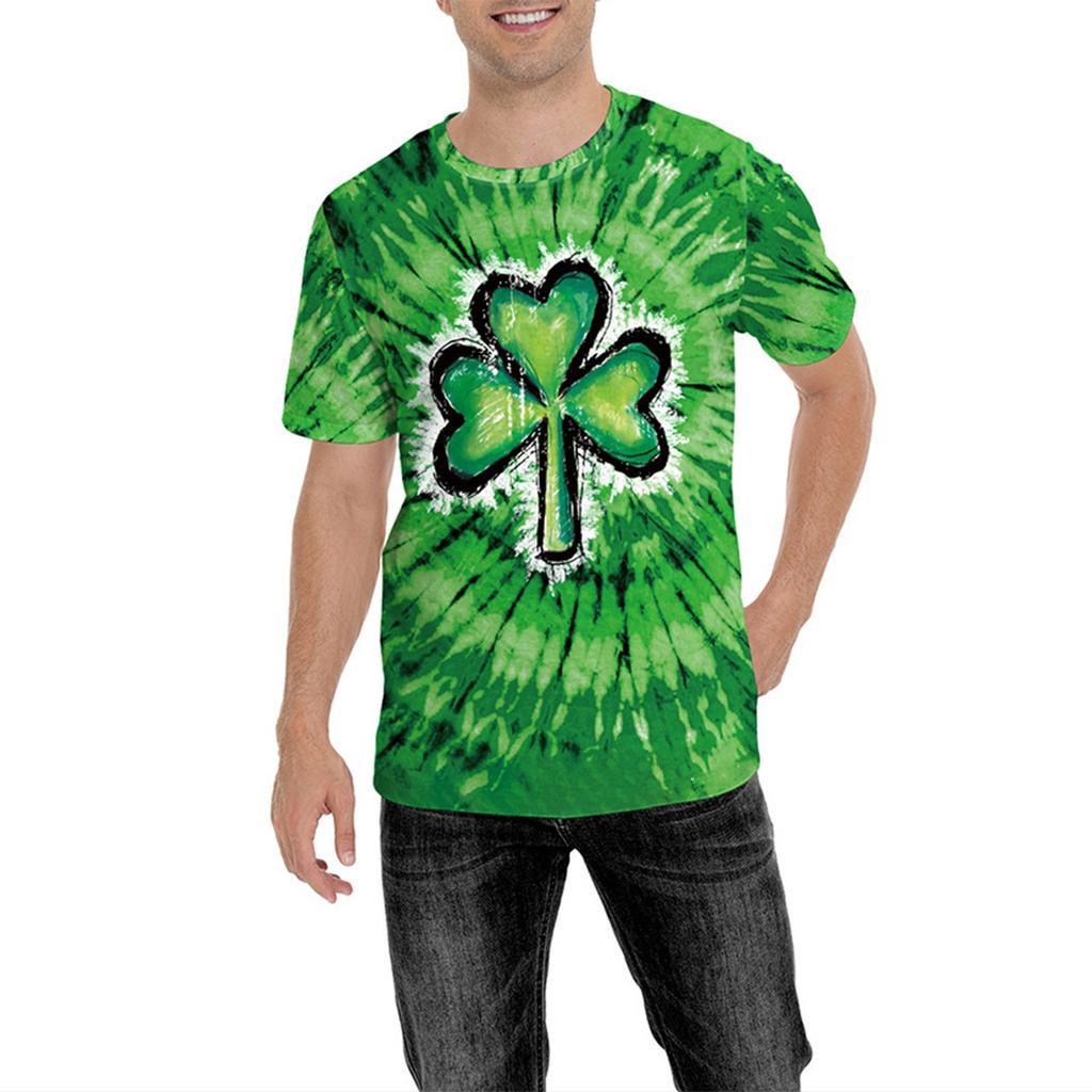 Irish Festival St. Patrick's Day Green Clothing Neck T-Shirt Men's