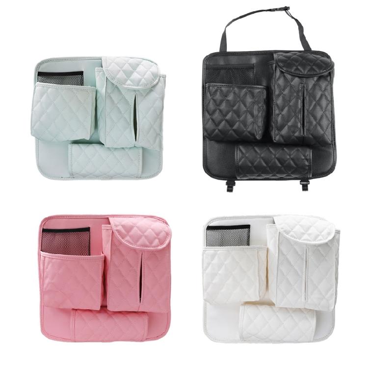 Elegant Back for Seat Organizer Durable Hanging Multi-Pockets Tissue Cup Organis