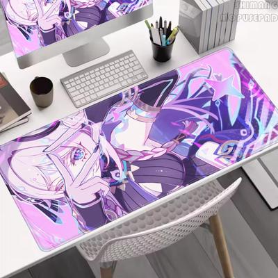 Cute Anime Mousepad Genshin Impact Citlali Large Mouse Pad Office Accessories NonSlip Desk Mat Pc Laptop Rubber Soft Mouse Mats