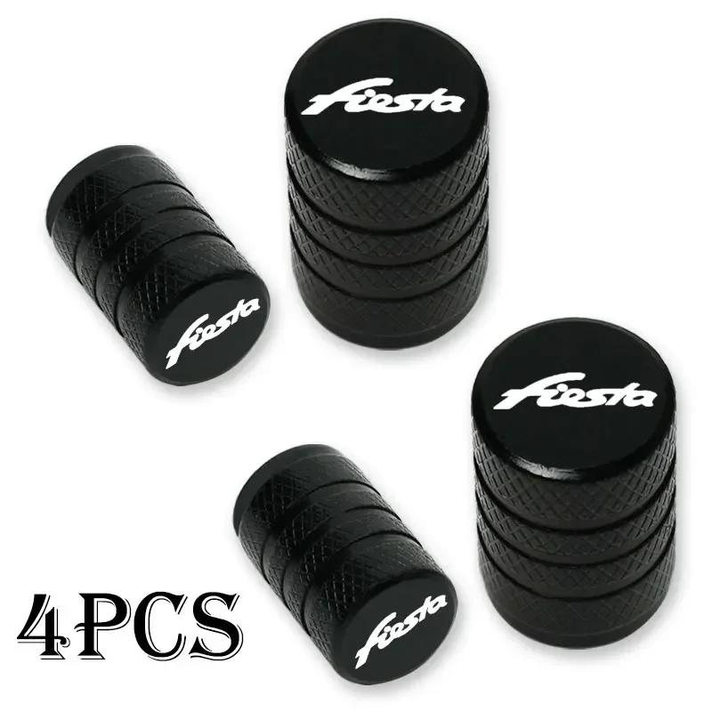 

For Ford Fiesta Auto Accessories Auto CNC Badges 4pcs Car Wheel Tire Valve Caps Tyre Stem Covers Airdust Waterproof