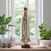 RR&LL Catholic Statue Our Lady of Fatima Virgin Mary Figure, Resin, 8.26x2.36x2.16 inch, White