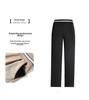 Women's High-Waisted Stretch Casual Pants - Summer 7/8 Length, Comfortable Fit