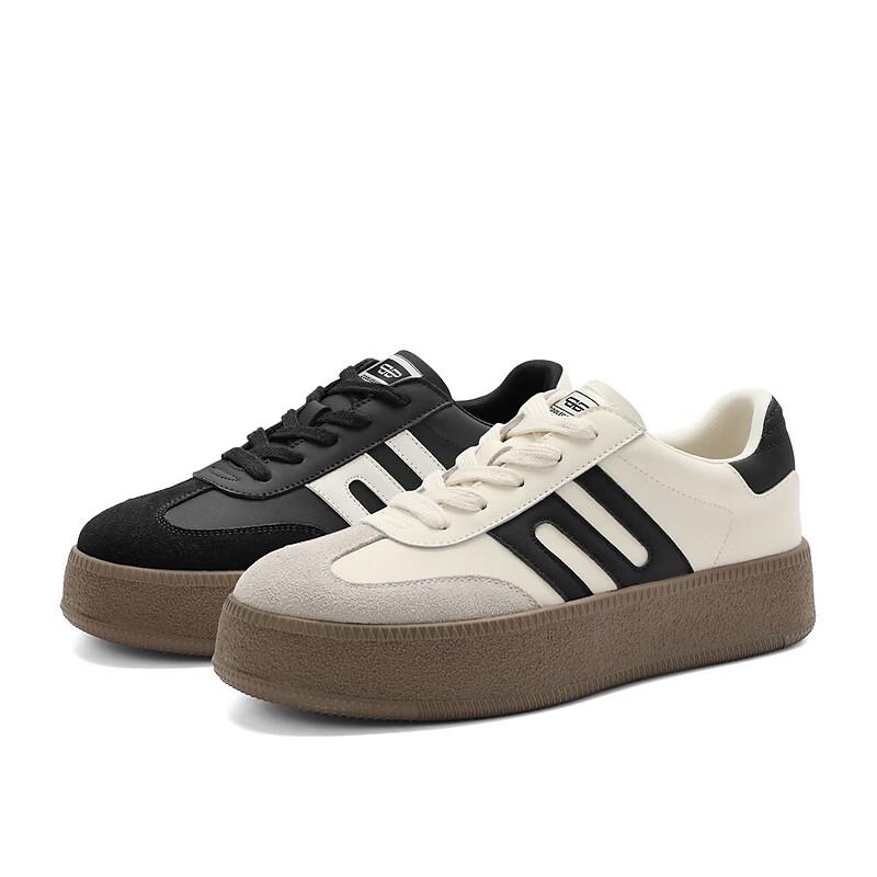 Belle Women's Retro Platform German Trainer Sneakers