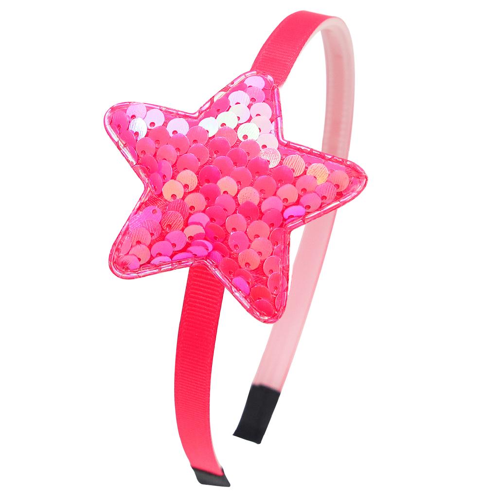 Mode Glitzer Herz Stirnbänder für Mädchen Niedliche Pailletten Stern Haarreifen Kinder Party Stirnband Kinder Kinder Mädchen Haarschmuck