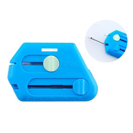 3-in-1 Magnetic Seam Guide for Sewing Machine Polygonal Hemmer Guide with Needle Threader Seam Opener Universal Sewing Quilting Seam Guide for