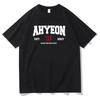 AHYEON EST 2007 T-shirt Kpop Band BabyMonster Stampa T-shirt Ragazze Donne T-shirt Estiva Alta Qualità Streetwear