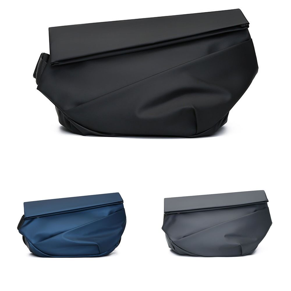 Korean Oxford Cloth Bag Men Large Capacity Chest Bag Zipper Crossbody Bag  Male