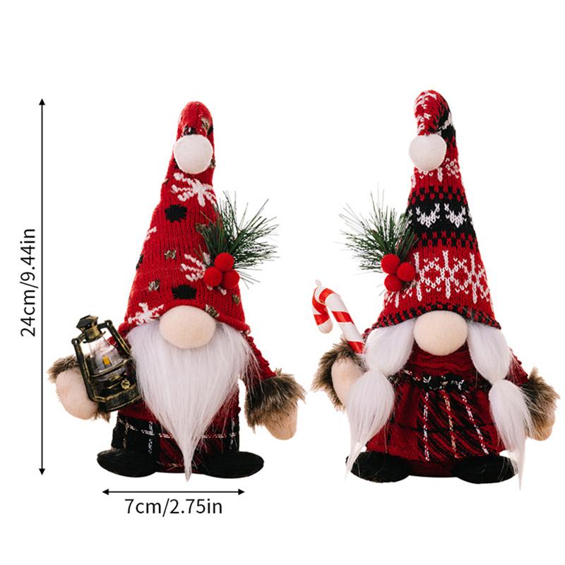 1PC Kerstmis Kerstmis Nieuwjaar Geschenken Thuis Gnome Kerstmis Gezichtloze Pop Vrolijke Kerstversieringen