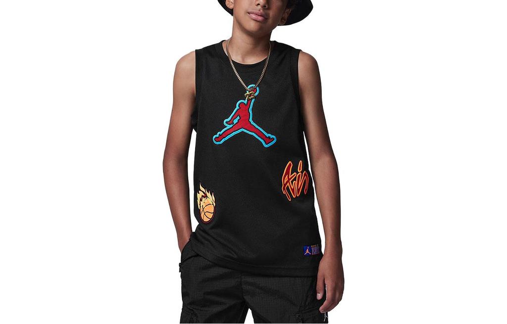 Jordan Kids Casual Sportswear Crew Neck Moderate FV2695-010