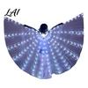 LED Belly Dance Wings Light Up for Adults Kids Glowing Halloween Costume Performance Props Colorful with Lights Luminous Foldable Stage Shows