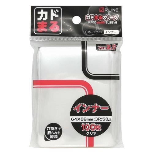 R LINE Rounded Sleeves, Inner, Clear, 100 Pieces, Ver. 2