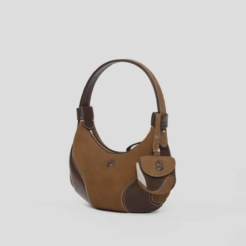 

KUNOGIGI Women s Crescent Baseball Messenger Bag