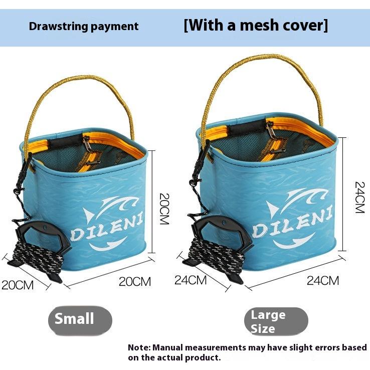 Bucket Multifunctional Foldable Fish Bucket Luya Fishing Protection Portable Wear-resistant Portable Wash