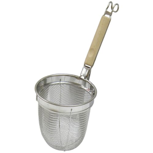 [Commercial Use] 18-8 Wooden Handle Udon Knife, Diameter 136 x Height 160mm [Made in Japan] R-10567