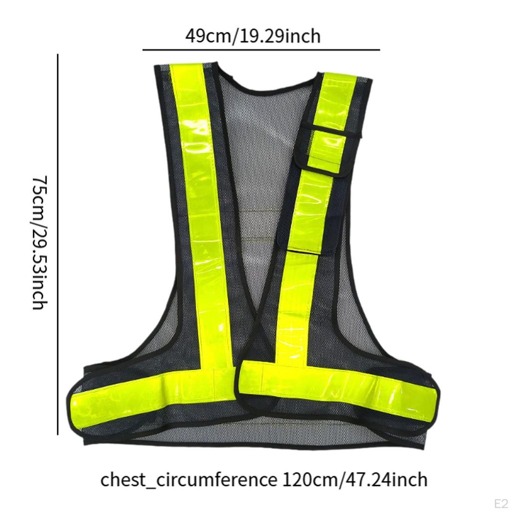 Sport Reflective Vest Night Warning Reflector Clothing Adjustable Strips for Jogging Road