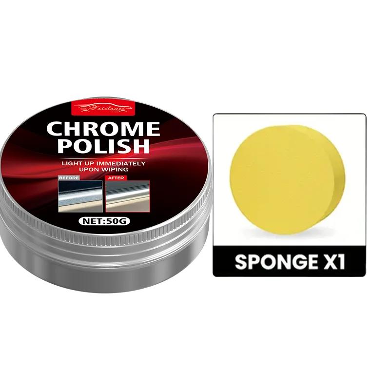 

New Professional Chrome Repair Paste - Oxidized Metal Restorer & Polishing Cream for Car Door Handles, Windows, Bumpers - Univer