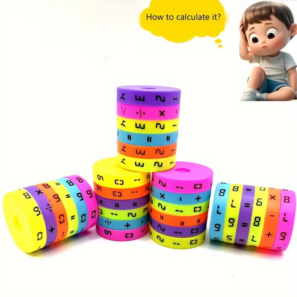 Rotating Math Learning Pillar Puzzle Toy