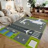 Flughafenteppich, Fliegenteppich, Startbahnteppich, Wohnzimmerteppich, Kinderteppich, rutschfeste Bodenmatte, Teppich für Kinderzimmer, Geschenk für Kinder