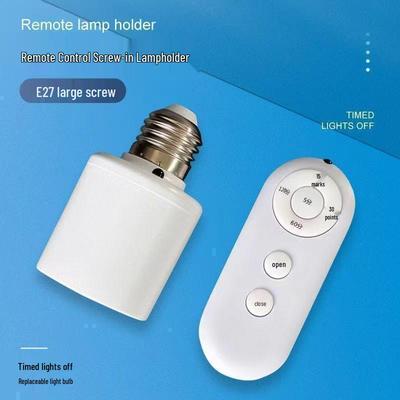 E27 Remote Control Light Switch with 5-Speed Timer and Wireless Off Function