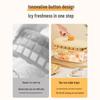 Press-Type Double-Layer Ice Cube Tray with Storage Bin