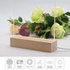 LED Wood Light Display Crystal Wooden Lighted Base Stand Acrylic Light Plate Base USB Wooden Base for Resin Art Lights Decor