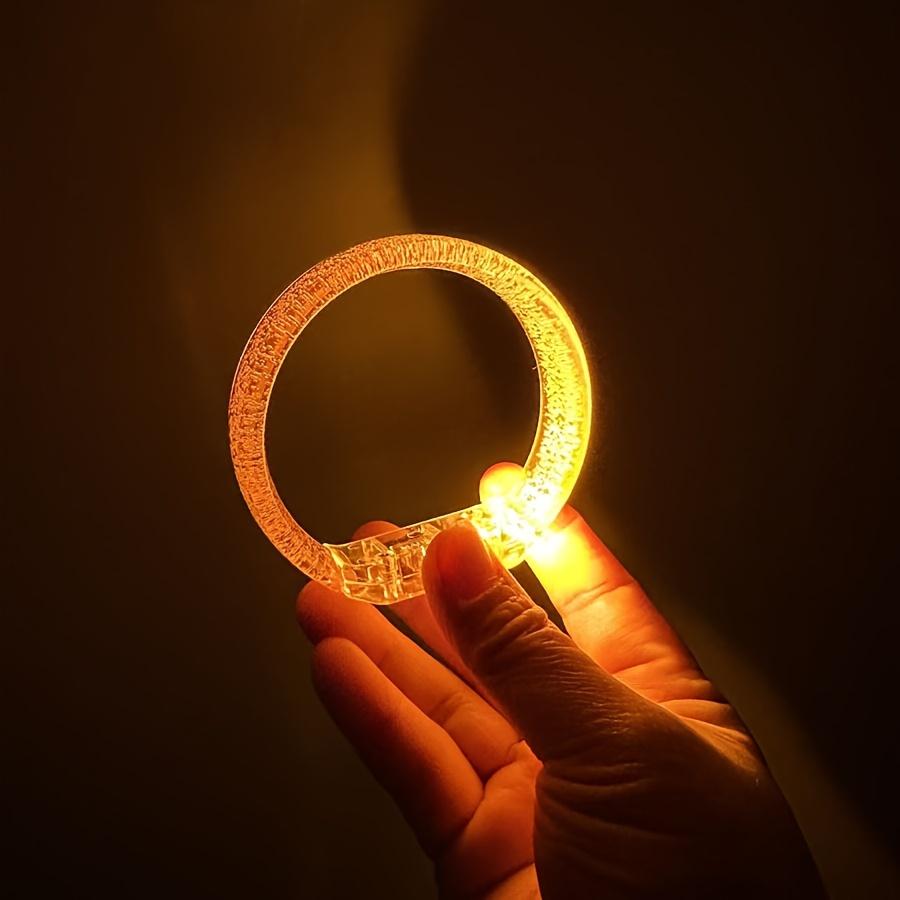 10Pcs LED Luminous Bracelets LED Light Up Bracelets Glow In The Dark Neon Bangle Party Favors Concert Supplies Luminous Wristbands