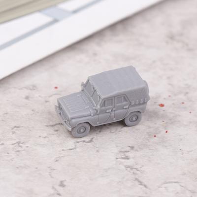 1 Pcs 1/144 Scale Uaz-469 4X4 Light Utility Gray Vehicle Model Kit 3D Printing Scale Model Jeep Model