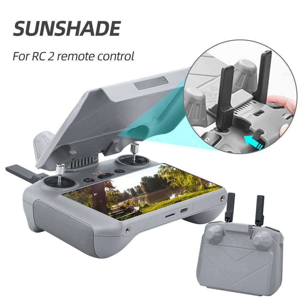 Foldable Sunhood Sunshade Sun Hood Screen Protection Remote Control Sun Hood Lightweight for DJI RC 2 Controller Accessories