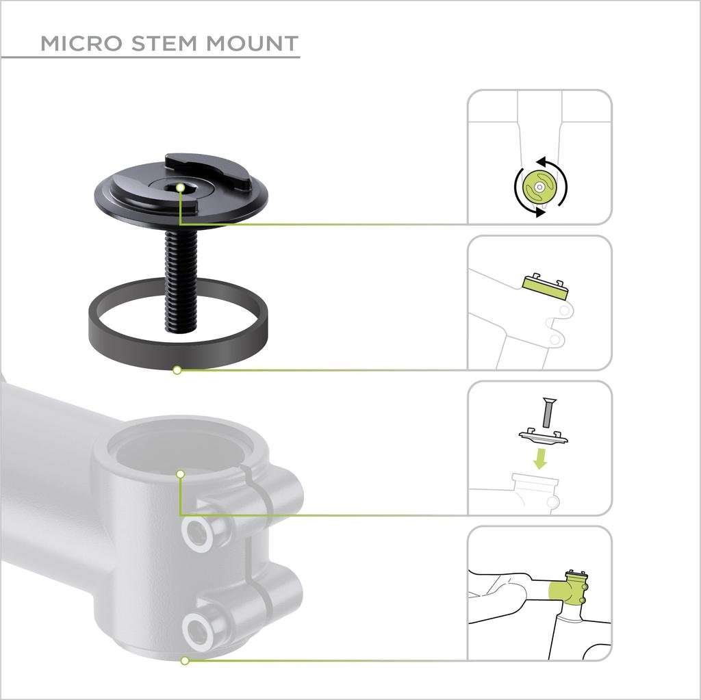 SP Connect Universal Clamp Mount Compatible Smartphone Holder SPC+ Bicycle/Motorcycle