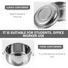Double Layer Stainless Steel Thermal Lunch Box 14Cm Insulated Food Container for Students Office Workers Picnic Home School
