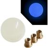 HiSport Luminous Shifter Knob Glow Light Round Ball Shift Knob Universal 5 6 Speed With 3 Adapters For Manual Car M 8 * 1.25, M 10 * 1.25, M 10 *