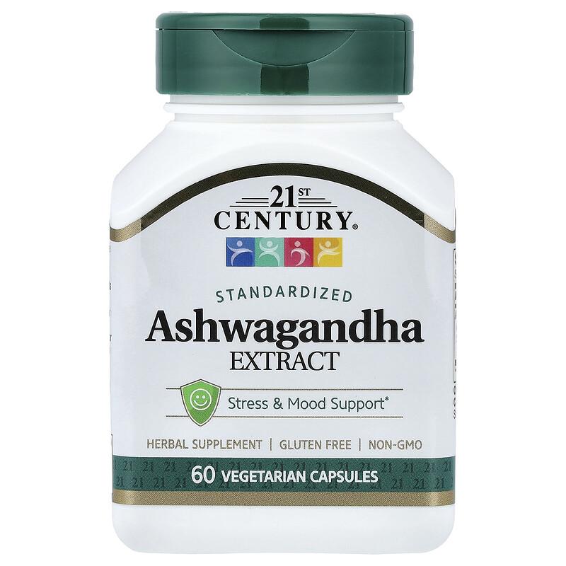 Ashwagandha Extract, Standardized, 60 Vegetarian Capsules (500 mg per Capsule)