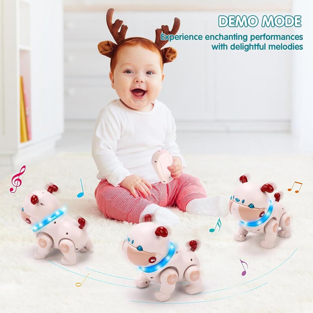 VersaMarts Dodo AI Robot Dog Toy for Kids 3+ | Voice Control, LED/Sound FX, Smart Companion | STEM Learning Birthday Gift