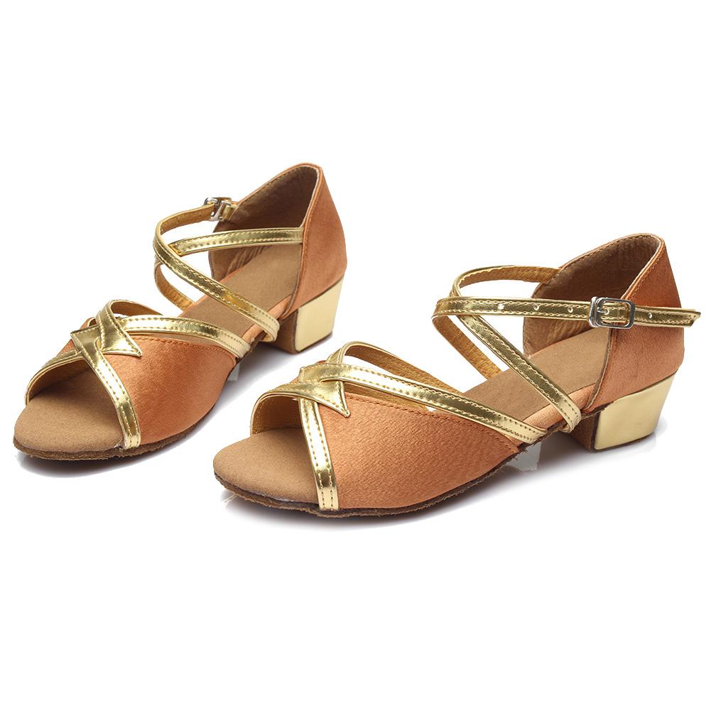 Damen-Ballsaal-Tanzschuhe, lateinamerikanische Tango-Salsa-Schuhe, niedrige Absätze, 3,5 cm