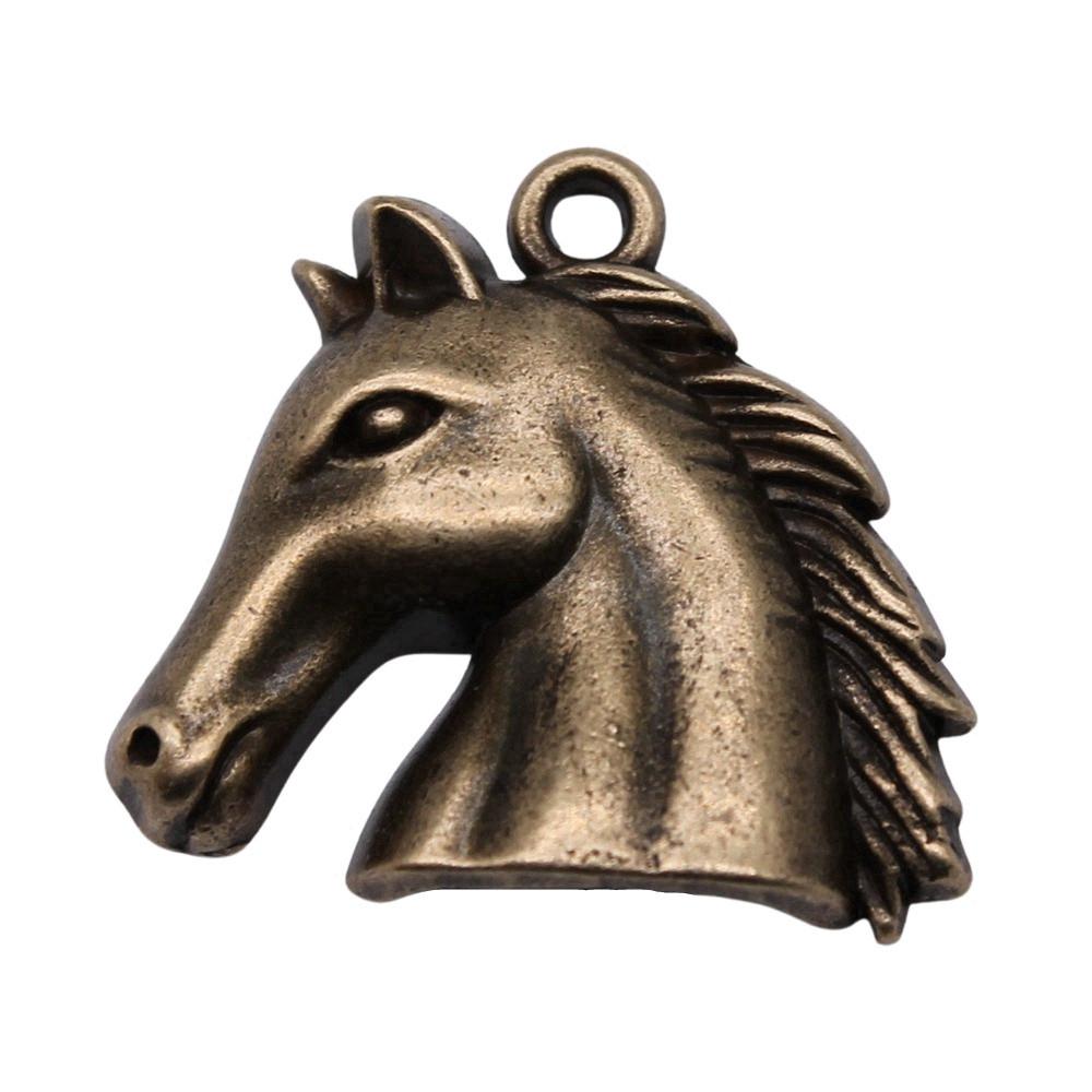 Antique Horse Pendants Metal Animal Charms For DIY Jewelry Handmade Craft Supplies