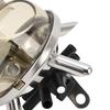 Raccoglitore di Latte Vaccino 300ml Base in Acciaio Inox Coperchio Trasparente Gruppo di mungitura per Fattoria