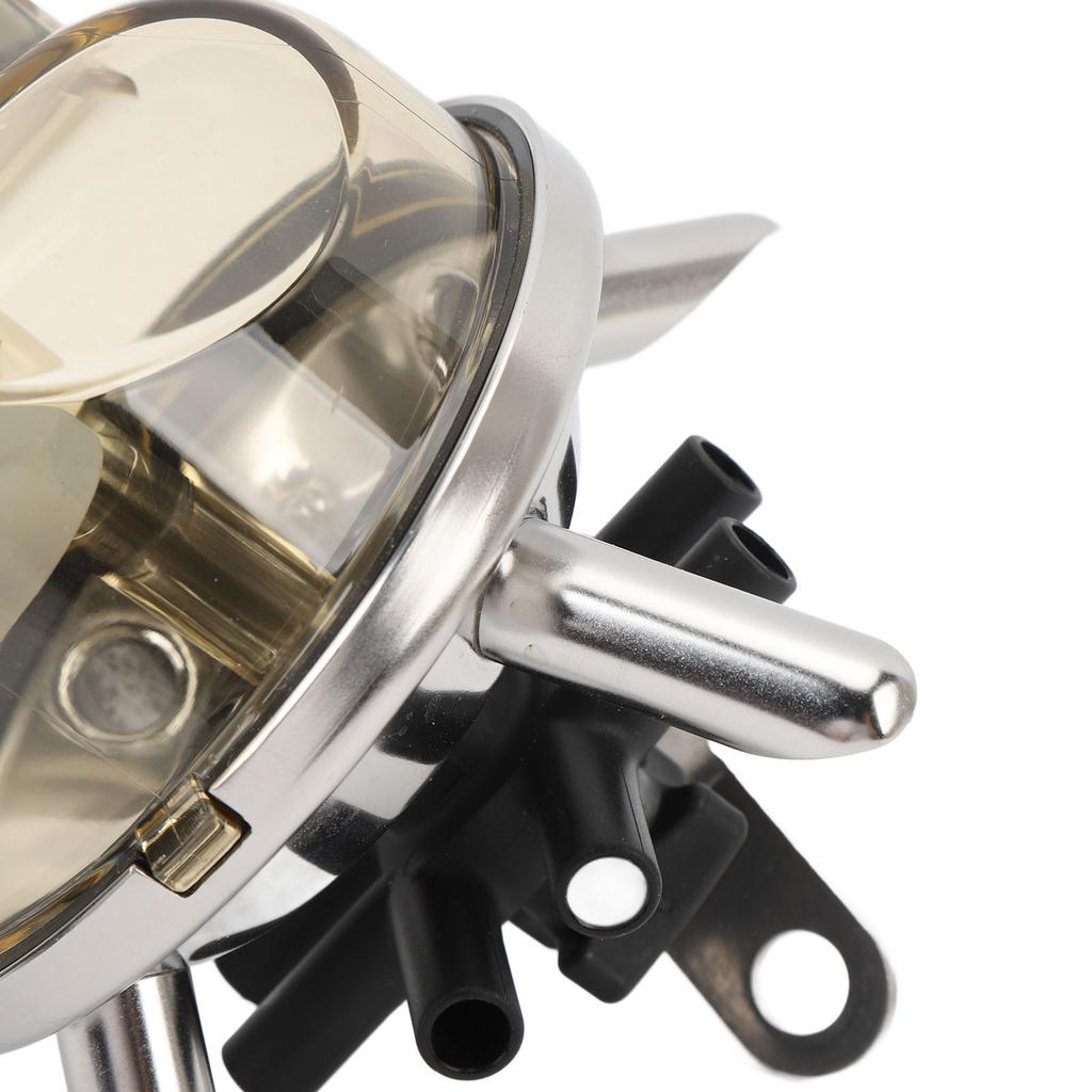 Raccoglitore di Latte Vaccino 300ml Base in Acciaio Inox Coperchio Trasparente Gruppo di mungitura per Fattoria