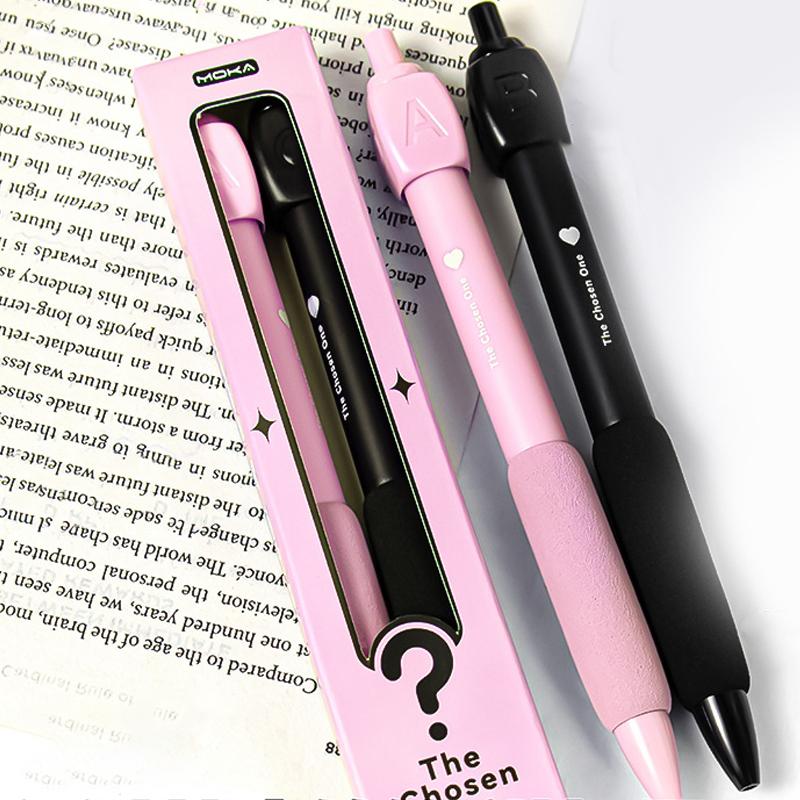 1Set Funny Rotation Answer Gel Pen Novelty Decompression Rotating Gel Pen Creative Stationery Ballpoint Student Stationery Gifts
