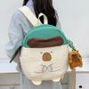 Cute Cartoon Backpack Capybara Design Large Capacity Childrens Backpack Bag School