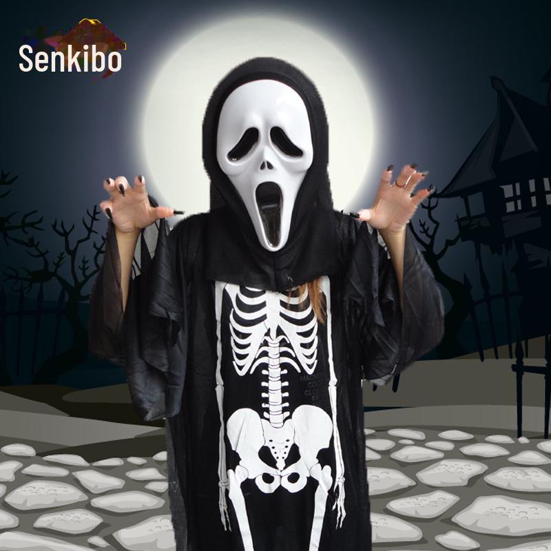 Halloween & Masquerade Costumes: Ghost Festival Outfits, Skull Gloves, and Carnival Performance Wear