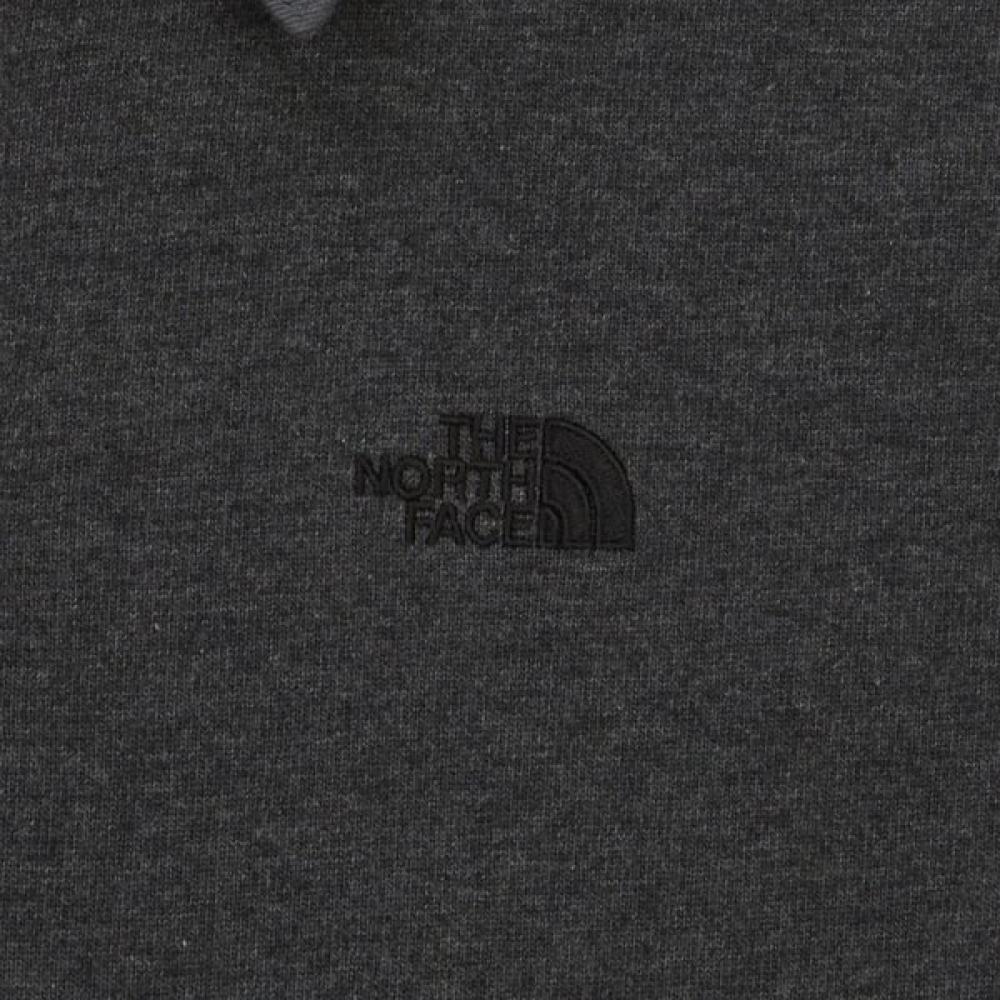 The North Face Men S Long Sleeve Polo Dark Gray Nt7qr68b