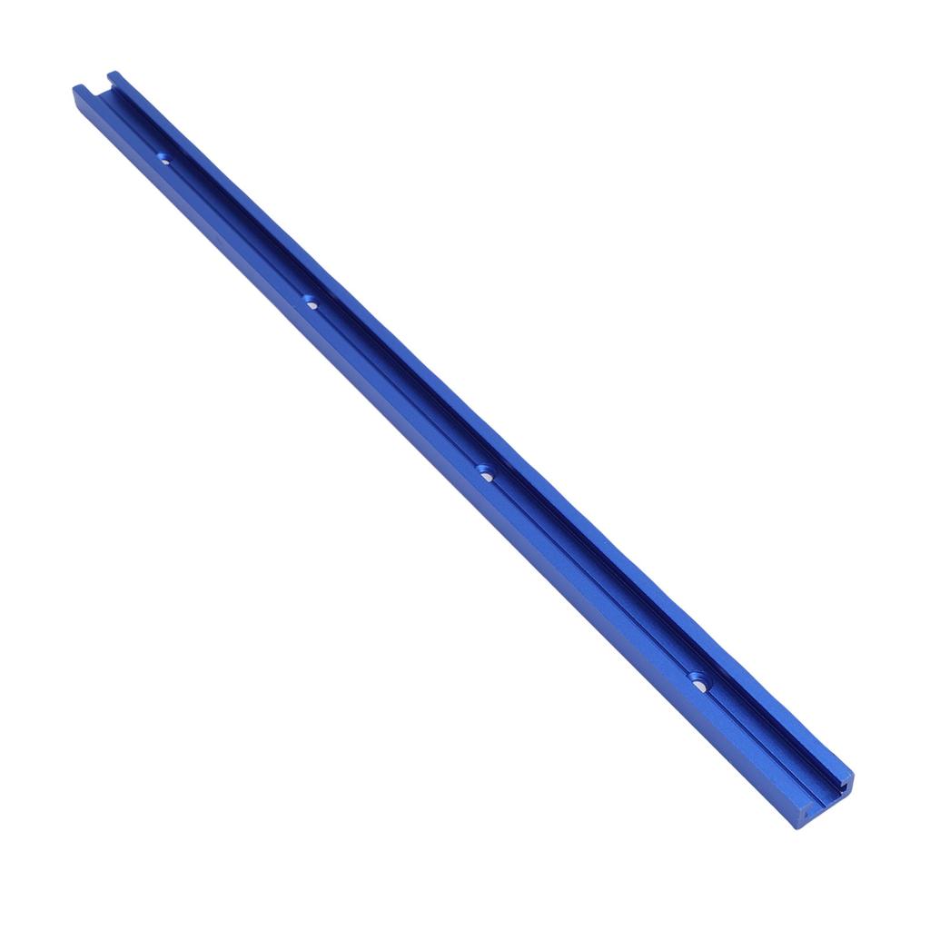 T Track, 2PCS 400mm Aluminum Alloy T Slot Rail with Pre Drilled Holes and Wood Screws, Double Cut for Table Saw Router Workbench
