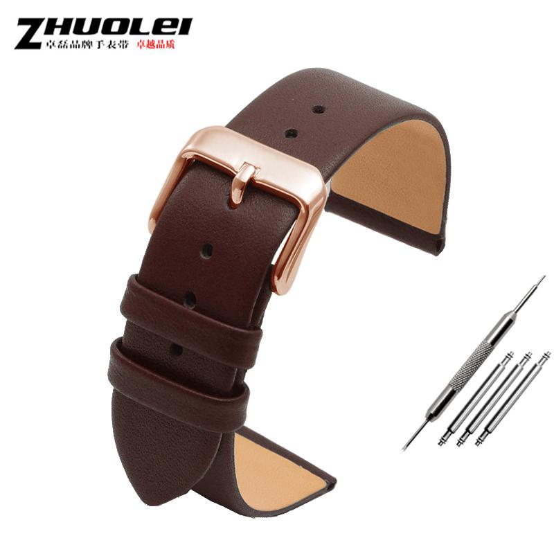 Ultra-thin soft genuine leather watchband for brand watches band 12 14 15 16 17 18 19 20mm watch strap