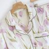 Pyjamas für Damen Frühling Neueste Baumwolle Langärmlig Lange Hose 2-teilig Freizeitkleidung Hauskleidungsset für Damen Loungewear