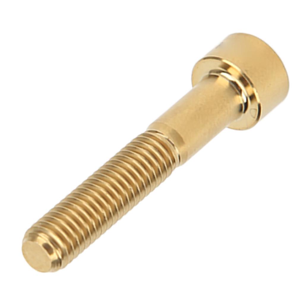 M6x35mm Bike Screw Rustproof Titanium Alloy Bicycle Handlebar Stem Screw for Outdoor Cycling