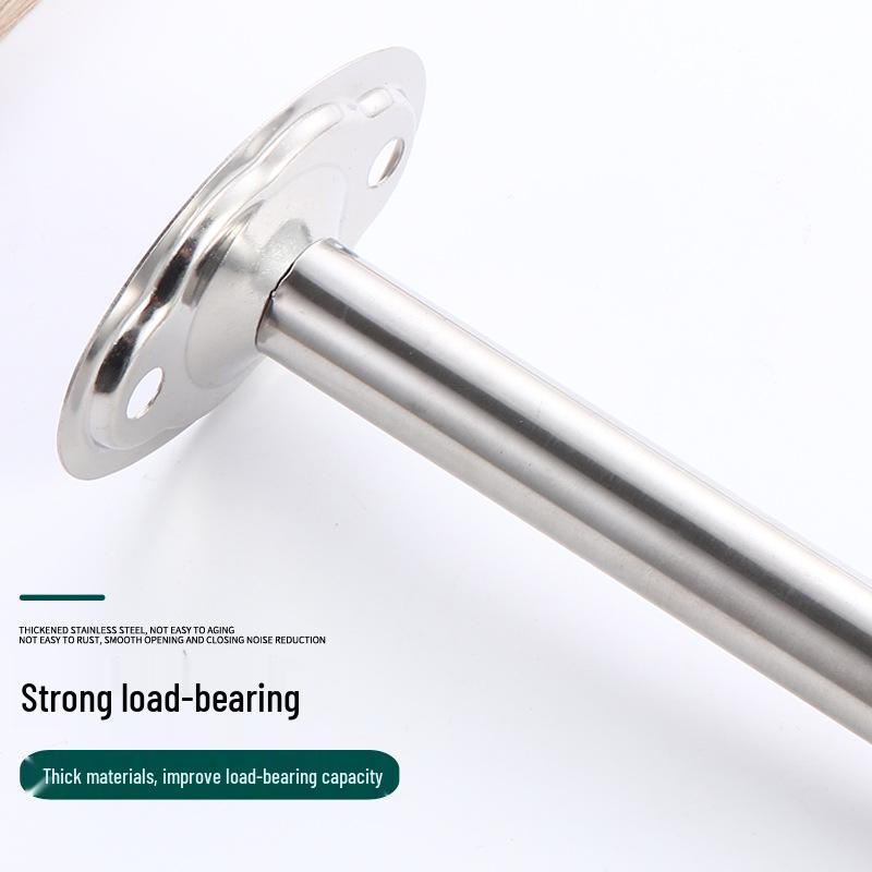 Stainless Steel Ceiling-Mounted Clothes Drying Rod with Flange Base